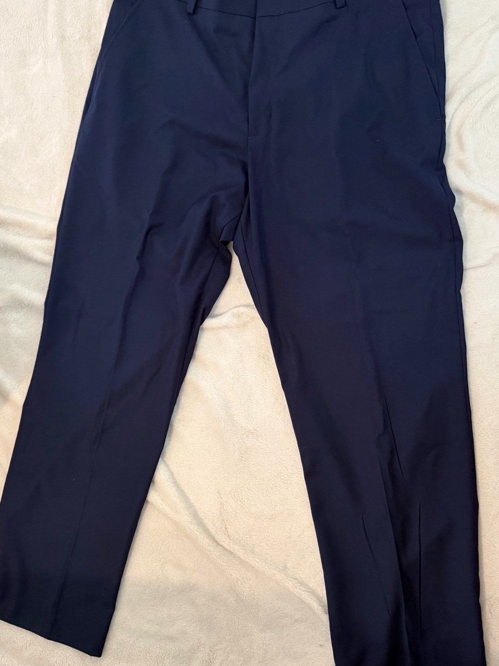 Stafford Men's Navy Dress Pants - Classic Tailored Fit